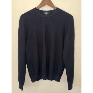 UNIQLO 100% Cashmere Crewneck Sweater Black Mens Small Minimalist Knit